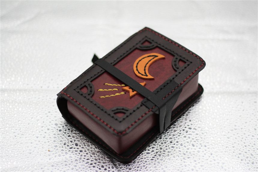 Moon and star grimoire holder